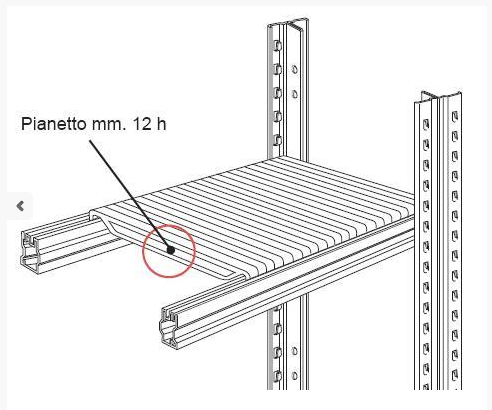 Ripiano Aggettante 60x30cm Si Fissa Come Una Mensola Archimede System Archimede System Half3560 - 4